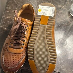 Men's Brown Leather Sneakers